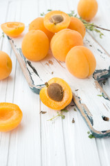 Fresh sweet apricots
