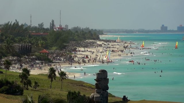 Hot day at the beach.