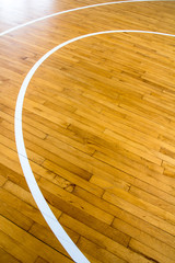 wooden floor basketball court