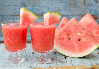 smoothie from a fresh juicy water-melon
