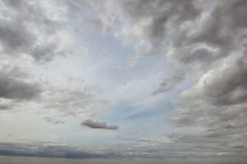 Fototapeta na wymiar Cloudy sky close to raining time