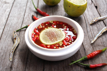 Fish sauce with lemon