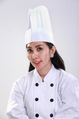 Asian female chef portrait