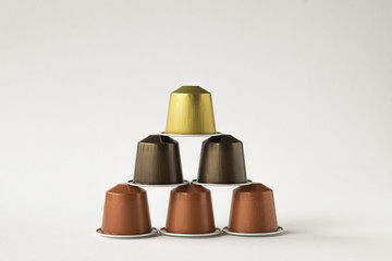 Six pods for coffee machine
