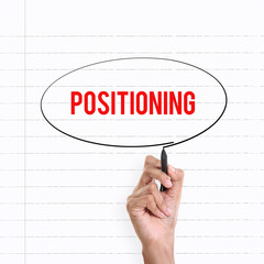 POSITIONING, hand writing notes