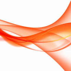Orange abstract wave 