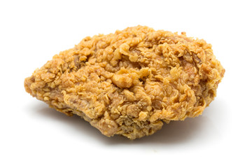 Fried chicken isolated on white background