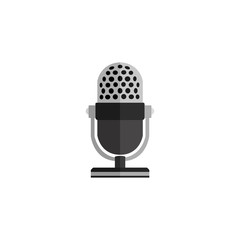 Microphone Design Flat Isolated