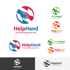 Helping Hand Logo, Hand Shake Logo