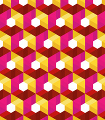Vector pattern. Modern stylish texture. Repeating geometric tiles with hexagonal elements