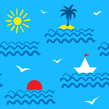 Summer seaside pattern