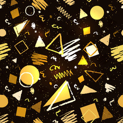 Gold and black geometric pattern