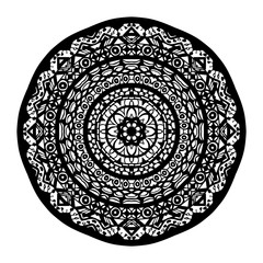 Vector mandala. Ethnic decorative elements. Hand drawn mandala