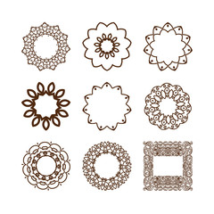 Set of simple linear monograms.