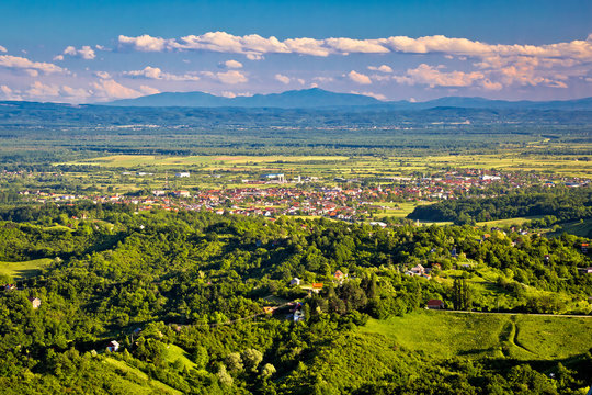Town of Jastrebarsko and Zumberak vineyard region