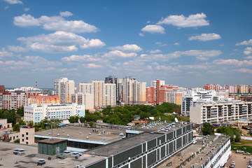 Fototapeta na wymiar New residential area of city. Kazan, Russia