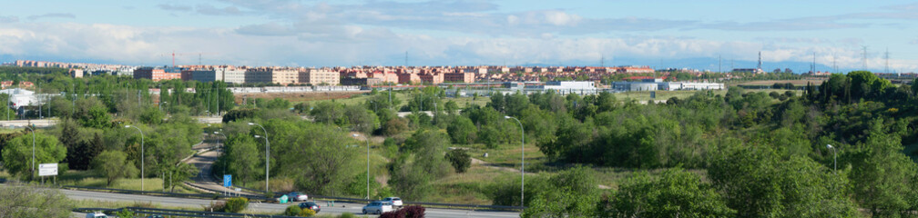 Panoramic view on the city of Leganes