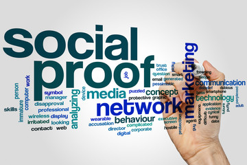Social proof word cloud