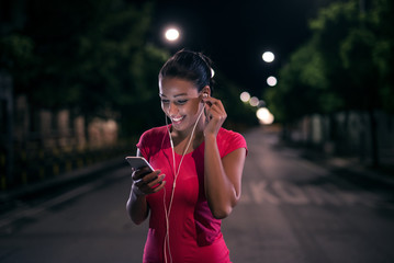 Night running session