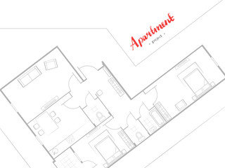 apartment project top view