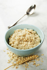 Bowl of oatmeal porridge