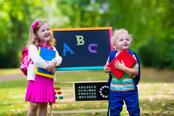 Children happy to be back to school