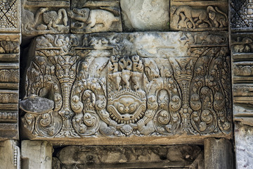 The Lintel of Phluang Sanctuary in Surin, public areas.