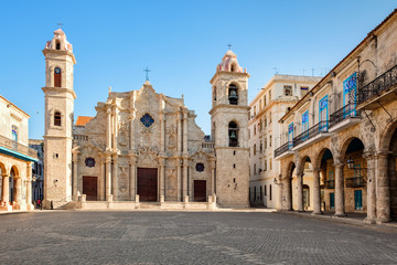 Fototapeta premium The Cathedral of Havana in Cuba