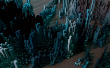 Abstract macro city