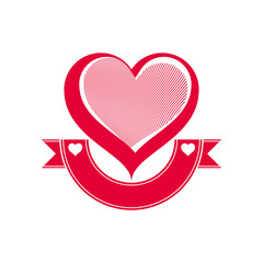 Valentine’s day conceptual vector art illustration – loving