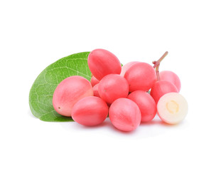 Carunda or Karonda on white background