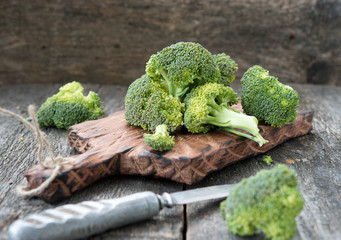 Fresh cabbage of broccoli
