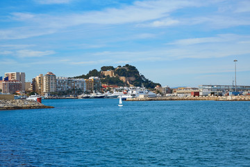 Denia port Marina in Mediterranean Spain