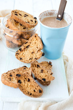 Italian cookies of a biskotti