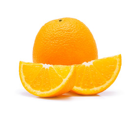 Orange fruit isolated on white background