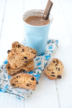 Italian cookies of a biskotti