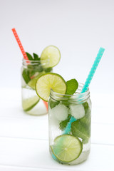 Traditional summer drink mojito