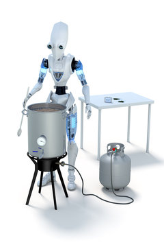 Robot Brewing Beer