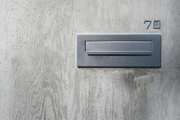 modern Stainless home mailbox, symbol of a new house