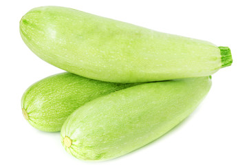 Fresh vegetable marrow isolated