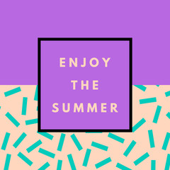 Summer hipster boho background