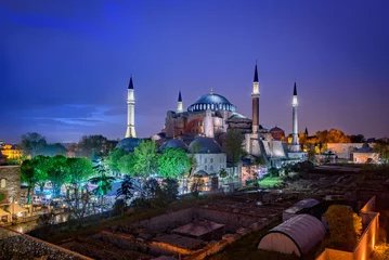 Stickers pour porte Monument Hagia Sophia - Istanbul, Turkey
