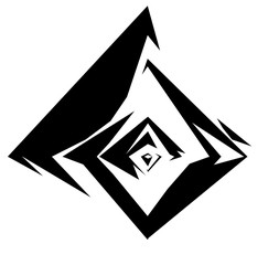 Hypnotic Fascinating Abstract Image.Vector Illustration.