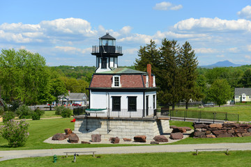 Colchester Reef Light was a antique lighthouse at Colchester Point in Lake Champlain. Now it was moved to Shelburne, Vermont, USA. © Wangkun Jia