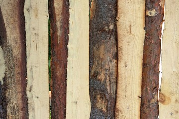 Забор из горбыля  © fotych