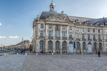 Fototapeta na wymiar Bordeaux Place de la Bourse et quais