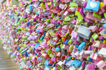 SEOUL,South Korea - MAY 24:Padlock at N Seoul Tower, at Seoul to
