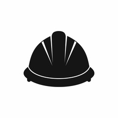Construction helmet icon, simple style