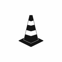 Fototapeta na wymiar Traffic cone icon, simple style