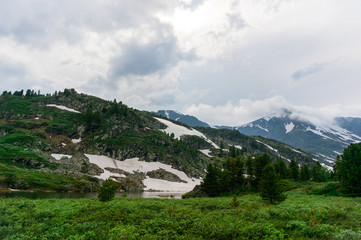 Landscape view in a mountain in Altay